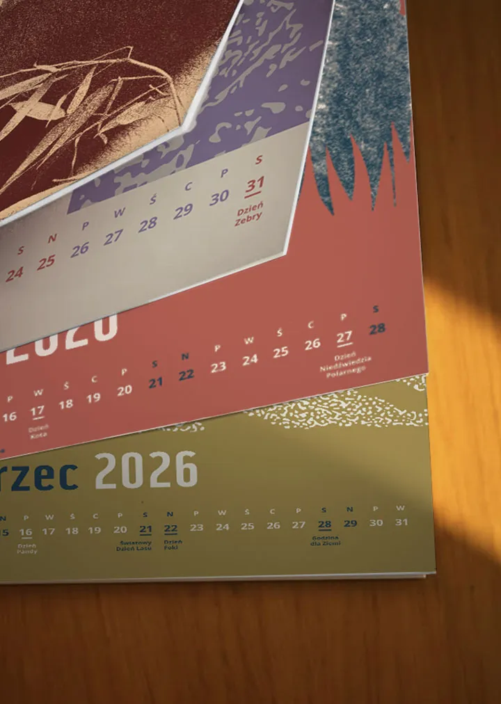 Kalendarz ścienny WWF na rok 2026