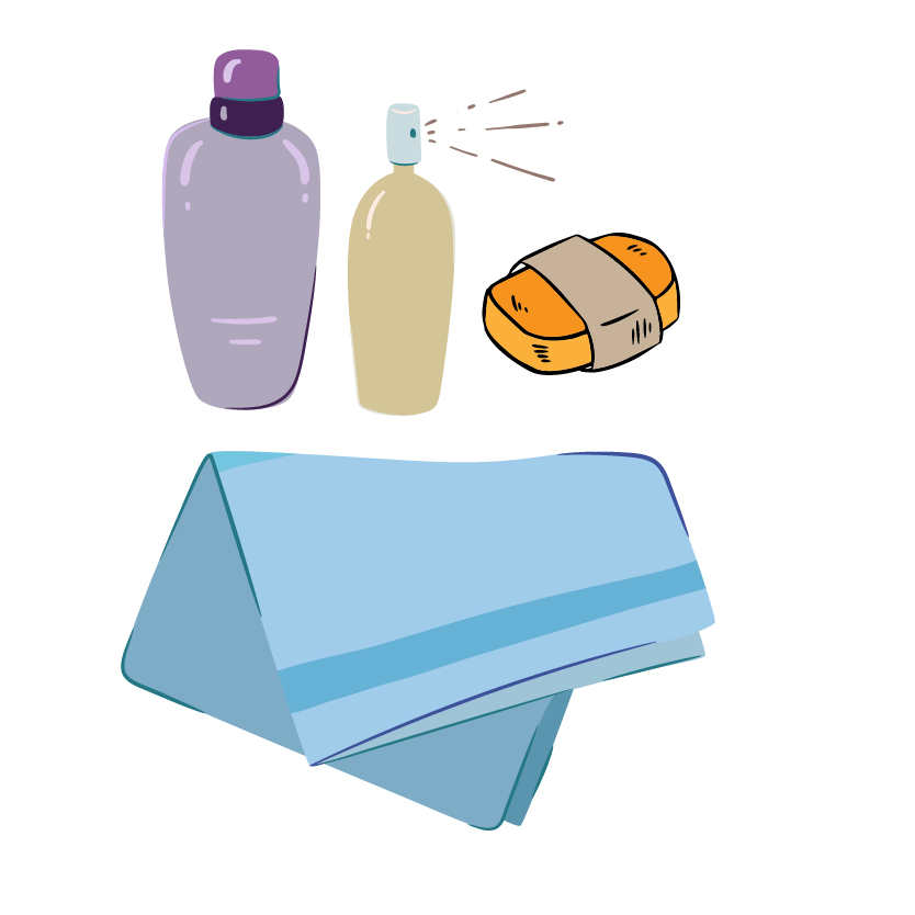 Ręczniki i kosmetyki
