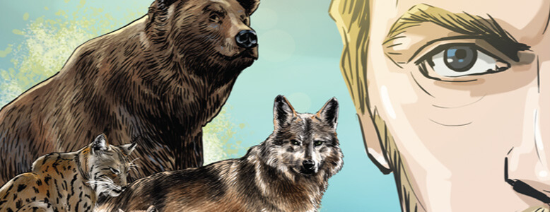 Dzicy sąsiedzi - 6 komiksów o życiu w sąsiedztwie dużych drapieżników