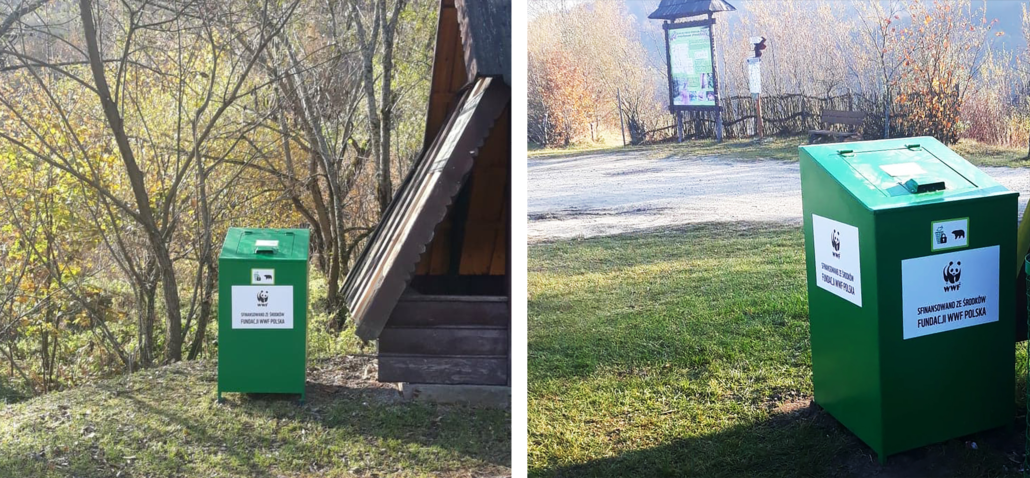 Kontenery niedźwiedzio-odporne w gminie Lutowiska